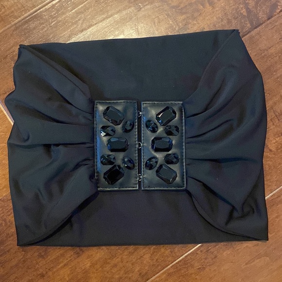 Bebe Extra Wide Bling Belt - Picture 4 of 12